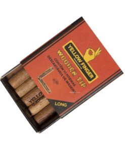 Foto Filtro wooden tip long (20 u) yellow finger