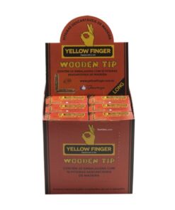 Alternative view of Filtro wooden tip long (20 u) yellow finger