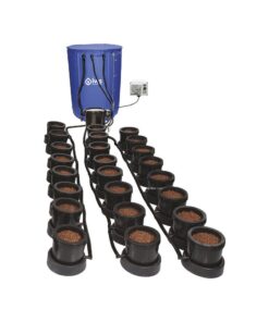 Sistema de recirculacion de 48 macetas con tanque flexible de 400l