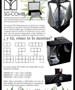 Foto montaje y informacion Armario Cultibox SG COMBI