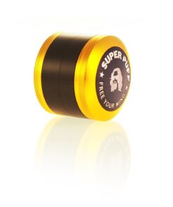 Foto color oro Super Puff Grinder de aluminio – Serie negra