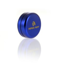 Foto color azul Super Puff almacenamiento de aluminio de la serie Powderbox