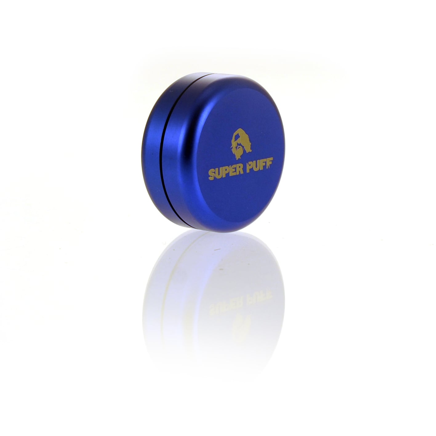 Foto color azul Super Puff almacenamiento de aluminio de la serie Powderbox