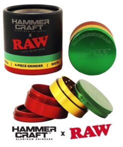Foto Raw Grinder x Hammercraft Rasta 4 Partes